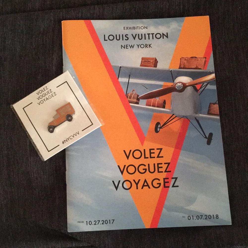 Louis Vuitton Truck Exibit Pin and Booklet